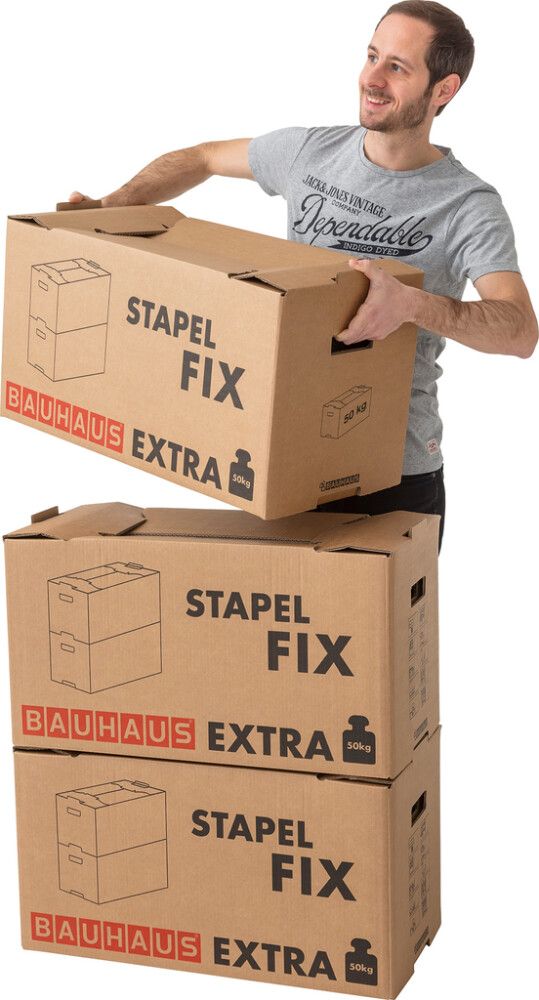 Muuttolaatikko BAUHAUS Stapel Fix EXTRA 71 x 36 x 39,5 cm