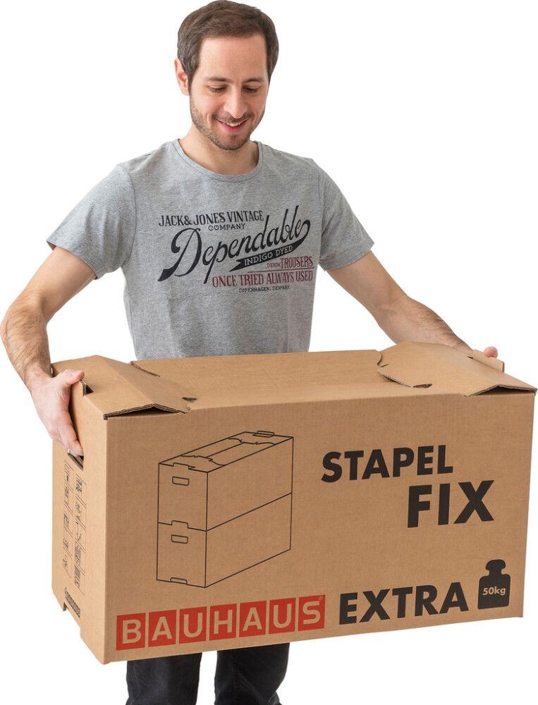 Muuttolaatikko BAUHAUS Stapel Fix EXTRA 71 x 36 x 39,5 cm