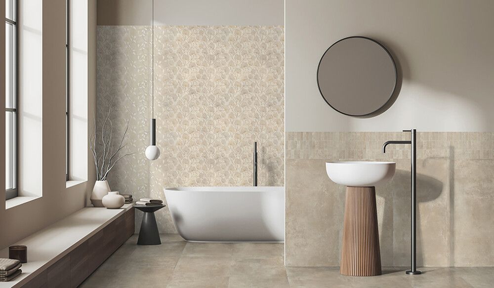 Lattialaatta Frassinoro Hakido beige rektifioitu 60 x 119,8 cm