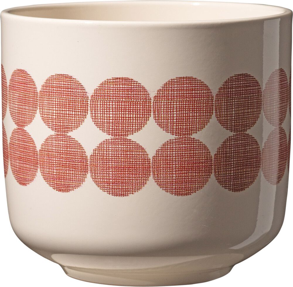Suojaruukku Bari Retro beige-punainen 13 cm