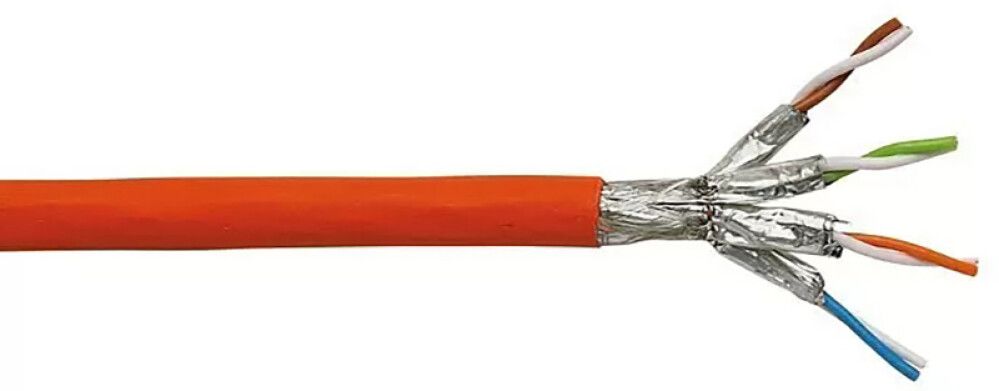 Datakaapeli Kabelexpress CAT7 STP-C4PR oranssi (per metri)