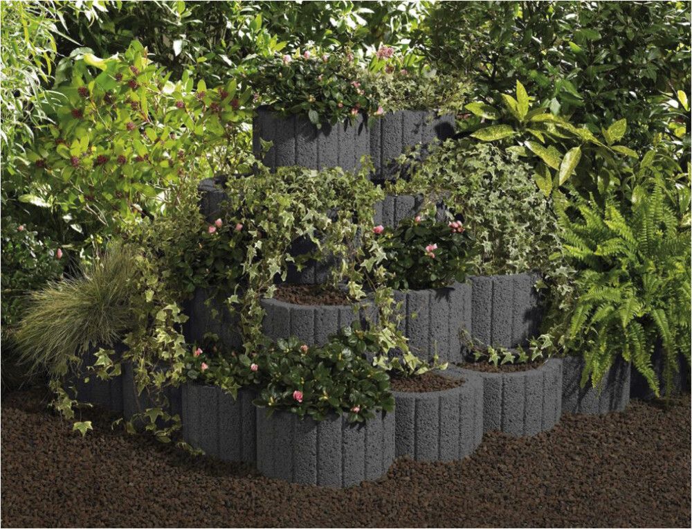 Ontelokivi 20 x 28 x 35 cm Antrasiitti