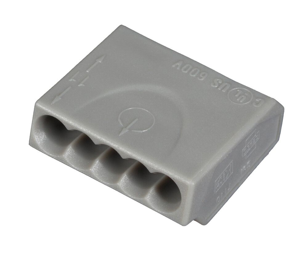 Rasialiitin Voltomat harmaa 5 x 2,5 mm² 10 kpl/pkt