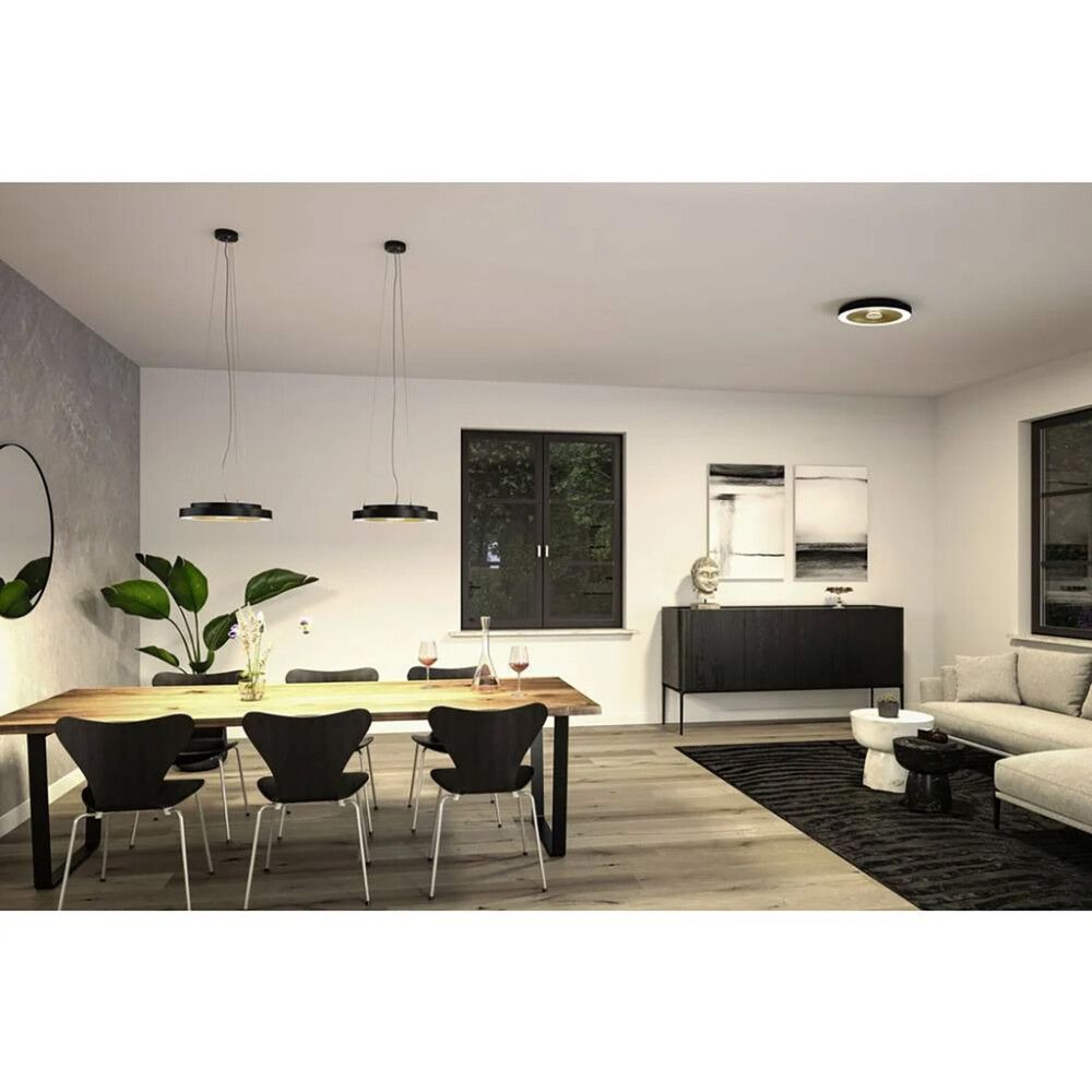 Ripustussarja Paulmann Volea valkoinen 70-150 cm Musta