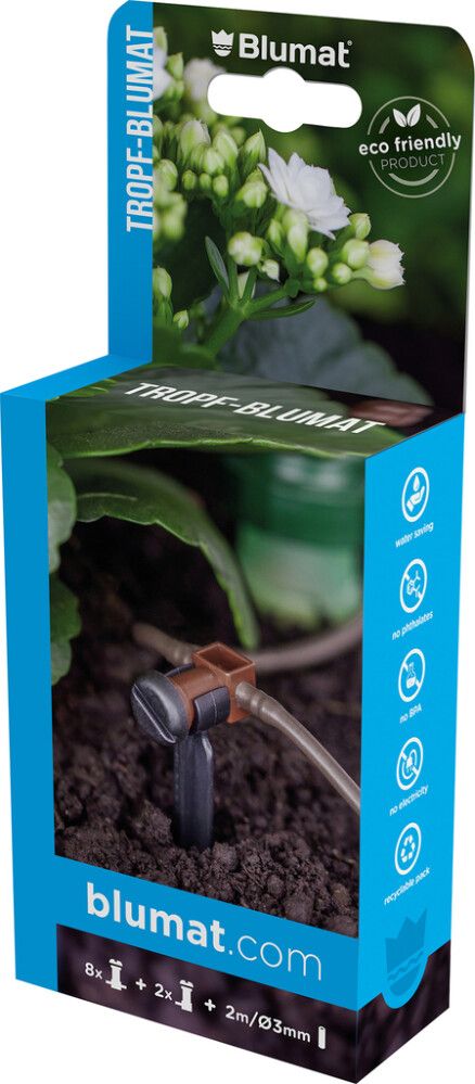 Tippusuuttimet Blumat 10 kpl ja letku 2 m