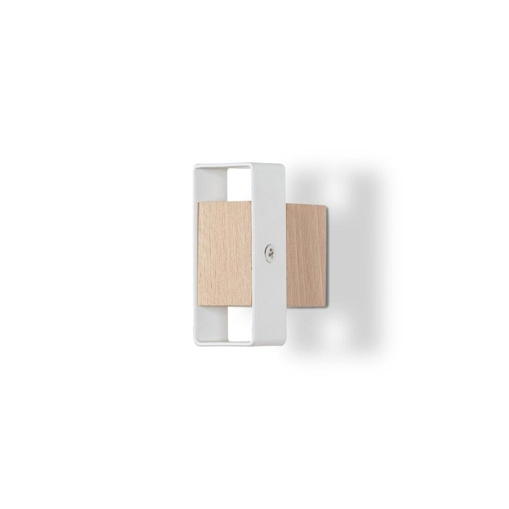 Koukku REI valkoinen beech & alumiini 50 mm