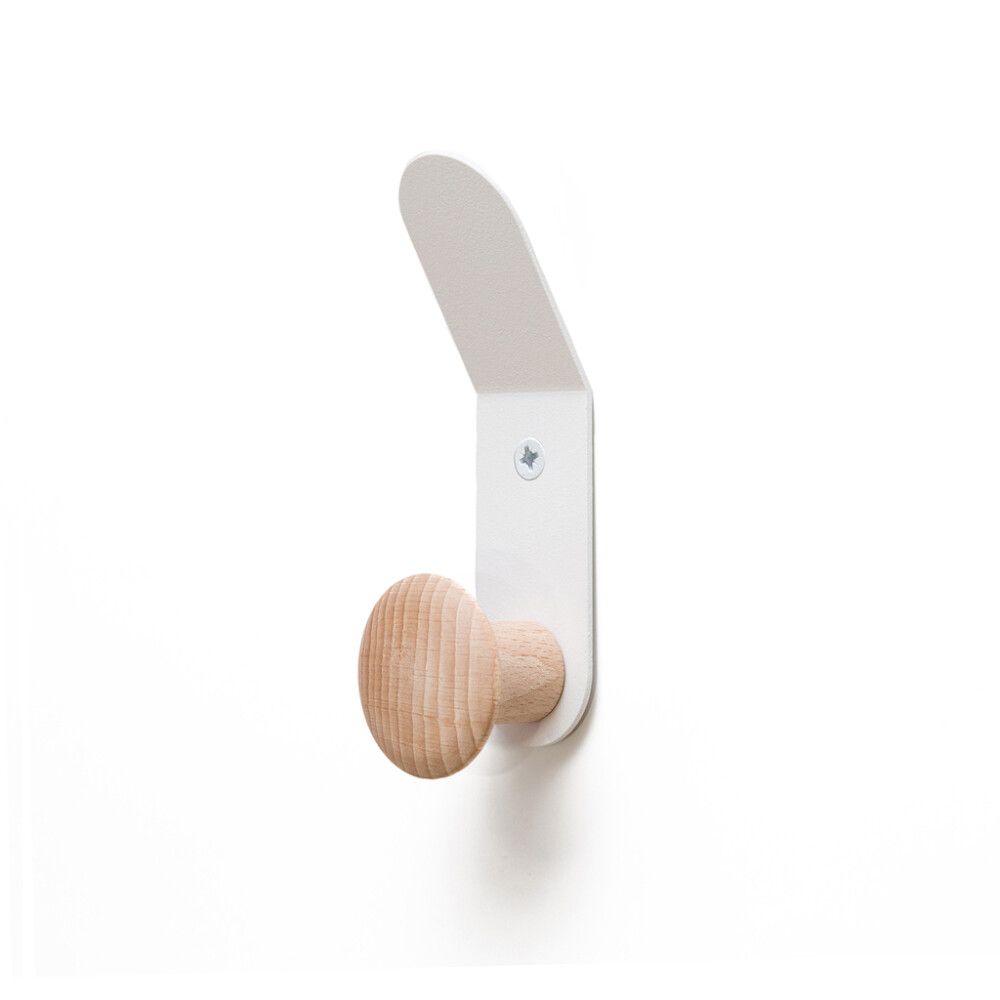 Tuplakoukku REI valkoinen 135 mm