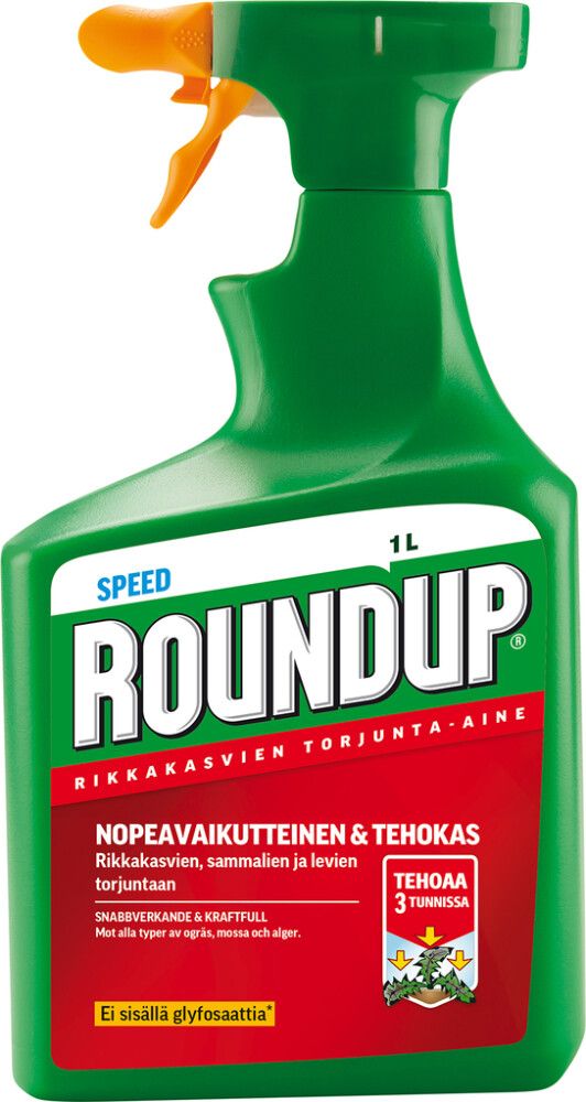 Rikkakasvien torjunta-aine RoundUp Speed X 1 l