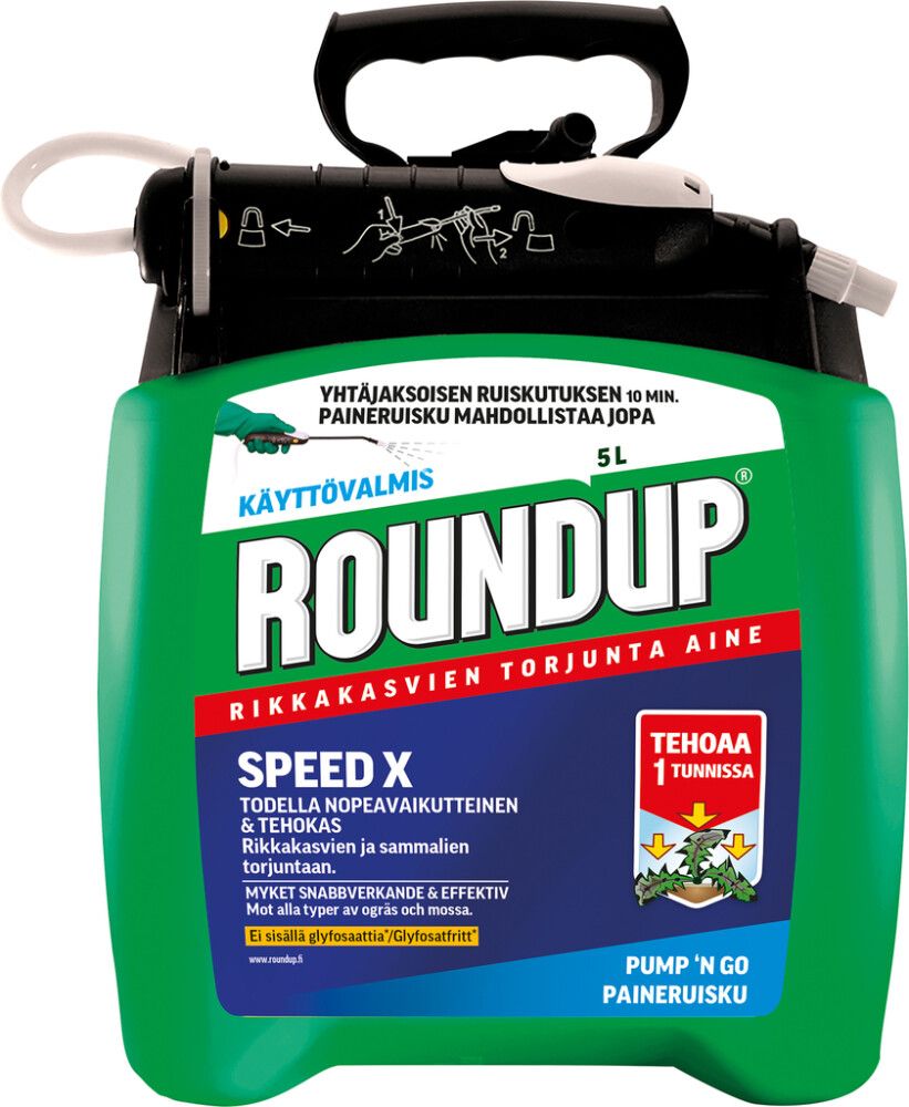 Rikkakasvien torjunta-aine RoundUp Speed X 5 l