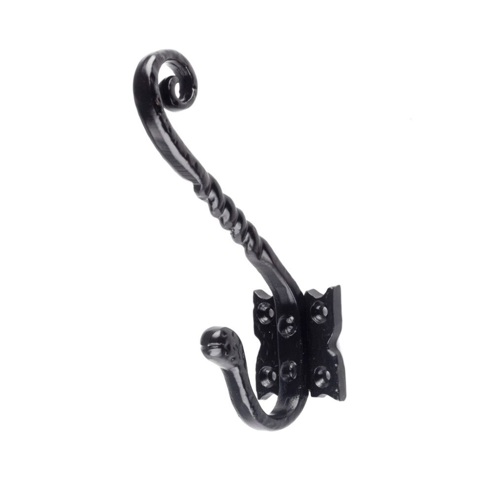 Tuplakoukku REI musta takorauta 130 mm