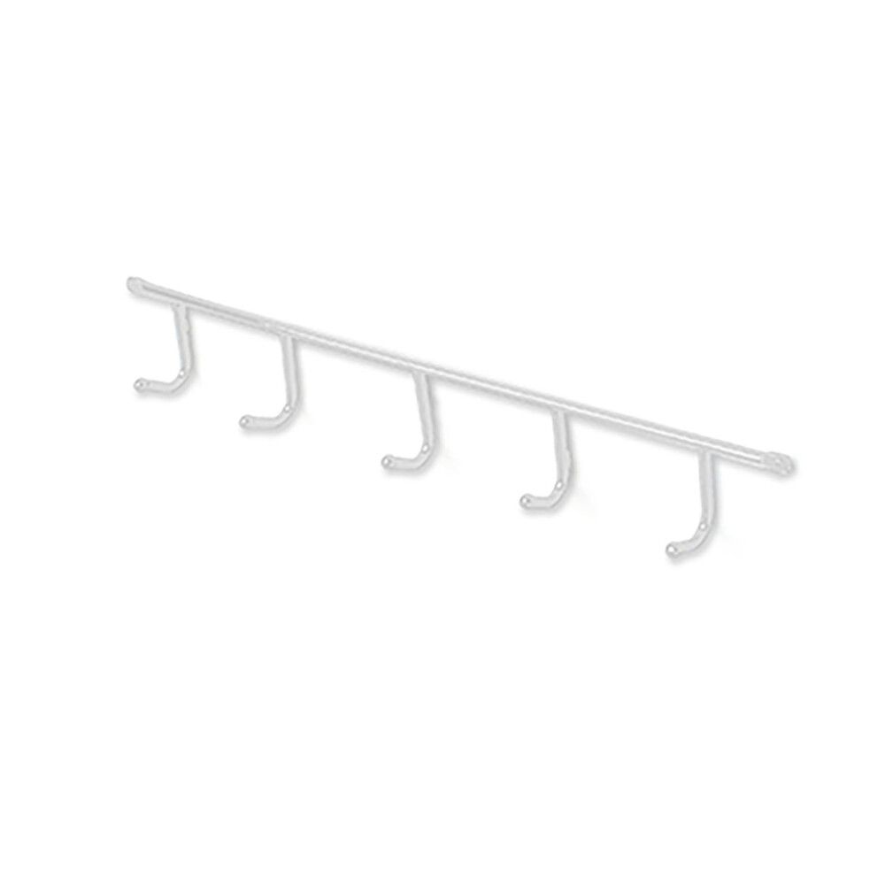 Naulakko REI 5 koukkua valkoinen 130 mm