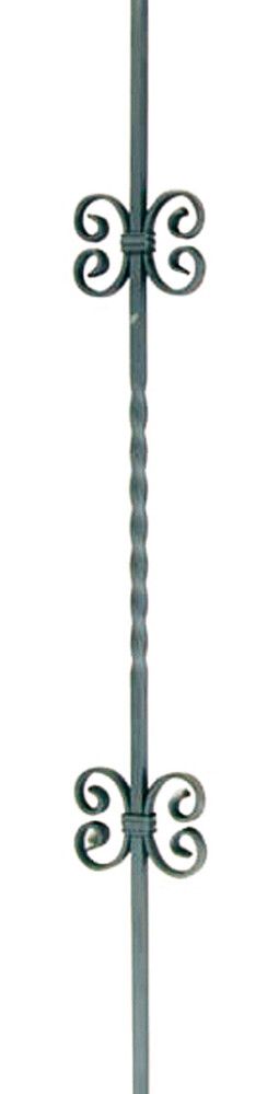 Tanko Deutsche Metall kahdella C-kaarella 1000 x 12 x 12 mm