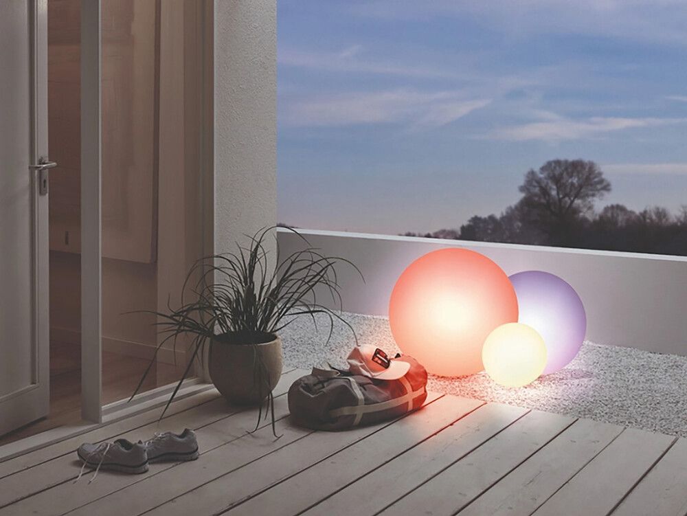 LED-älyvalopallo Eglo Monterolo-C RGB, useita kokovaihtoehtoja 30 cm