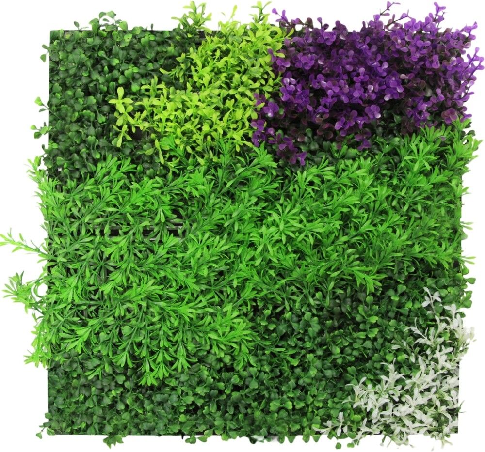 Seinäpaneeli Jangal Violet Mixed Flora 52 x 52 cm