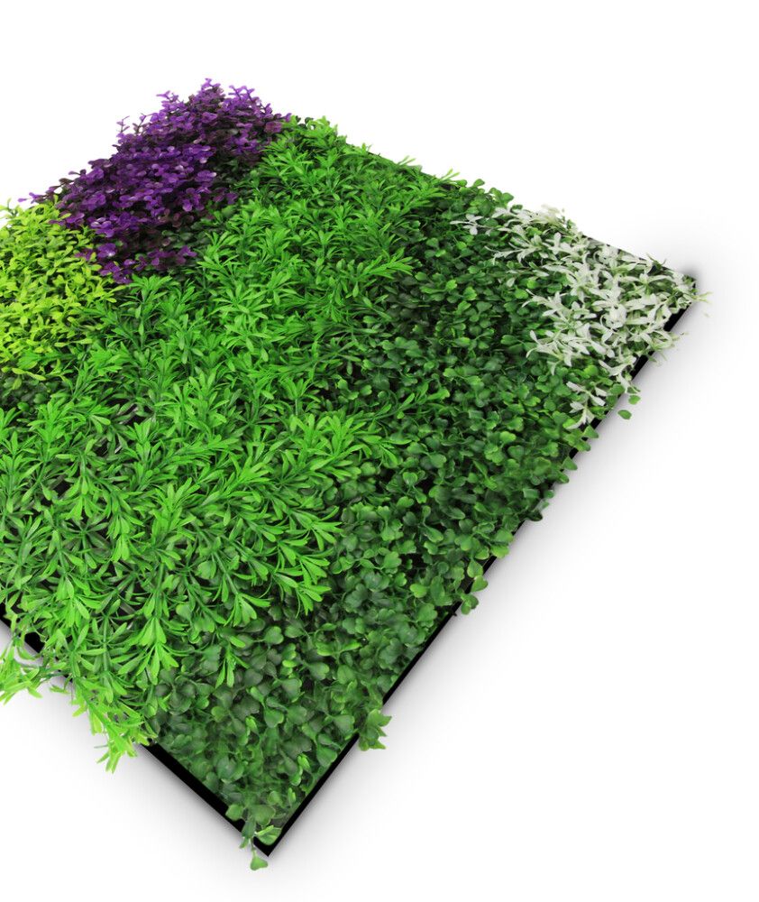 Seinäpaneeli Jangal Violet Mixed Flora 52 x 52 cm