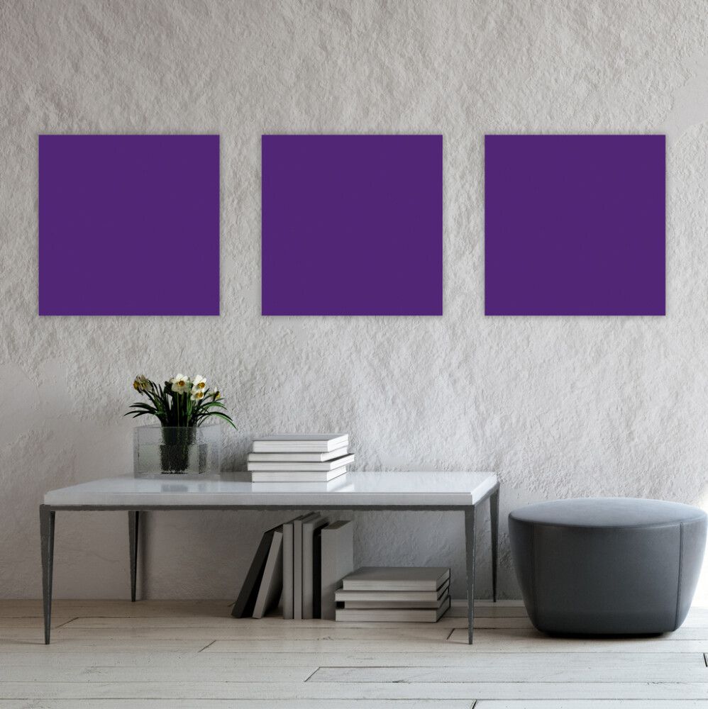 Seinäpaneeli Jangal rPET violetti 52 x 52 cm