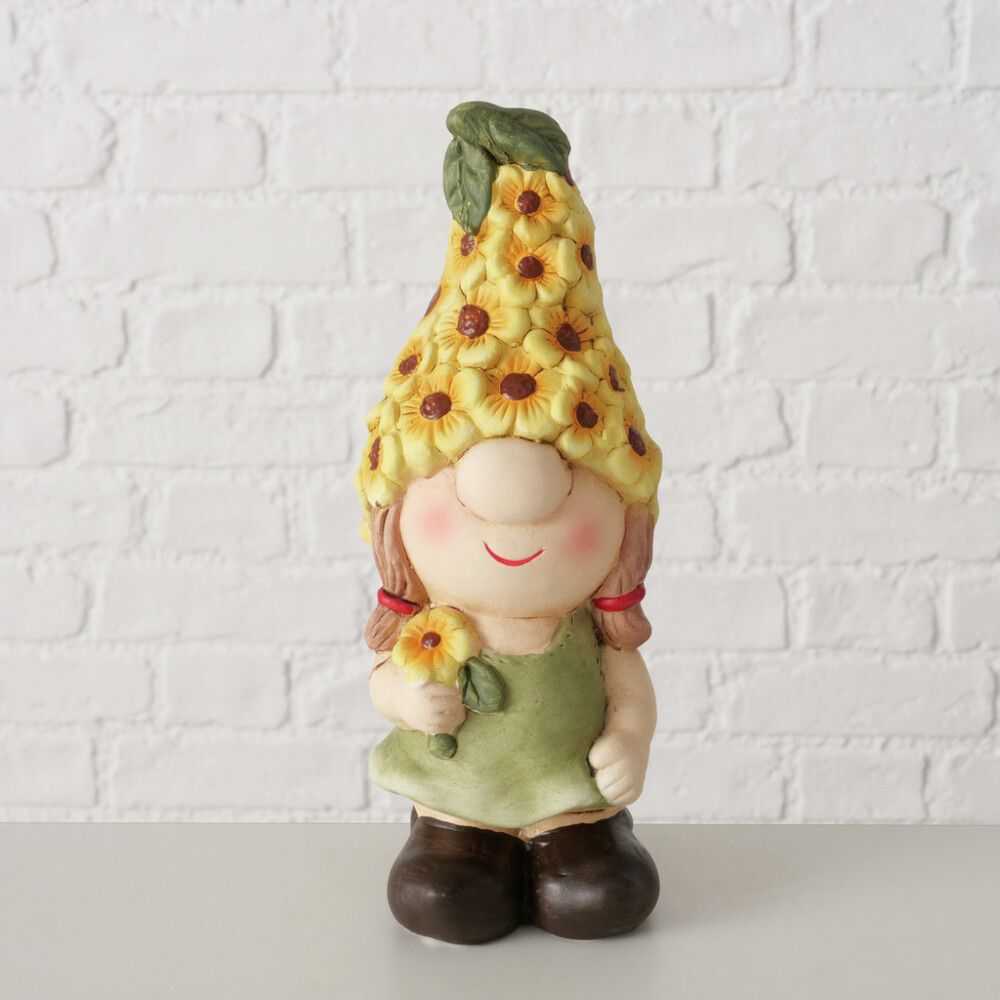 Puutarhapatsas kukkahattutonttu 21 cm lajitelma