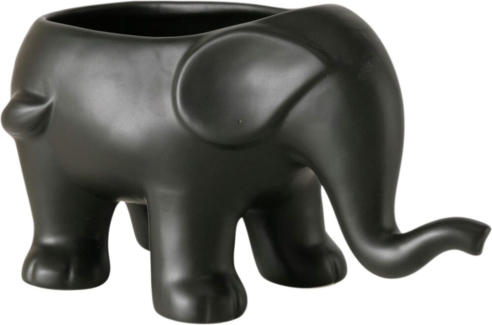 Ruukku elefantti musta 14,5 cm