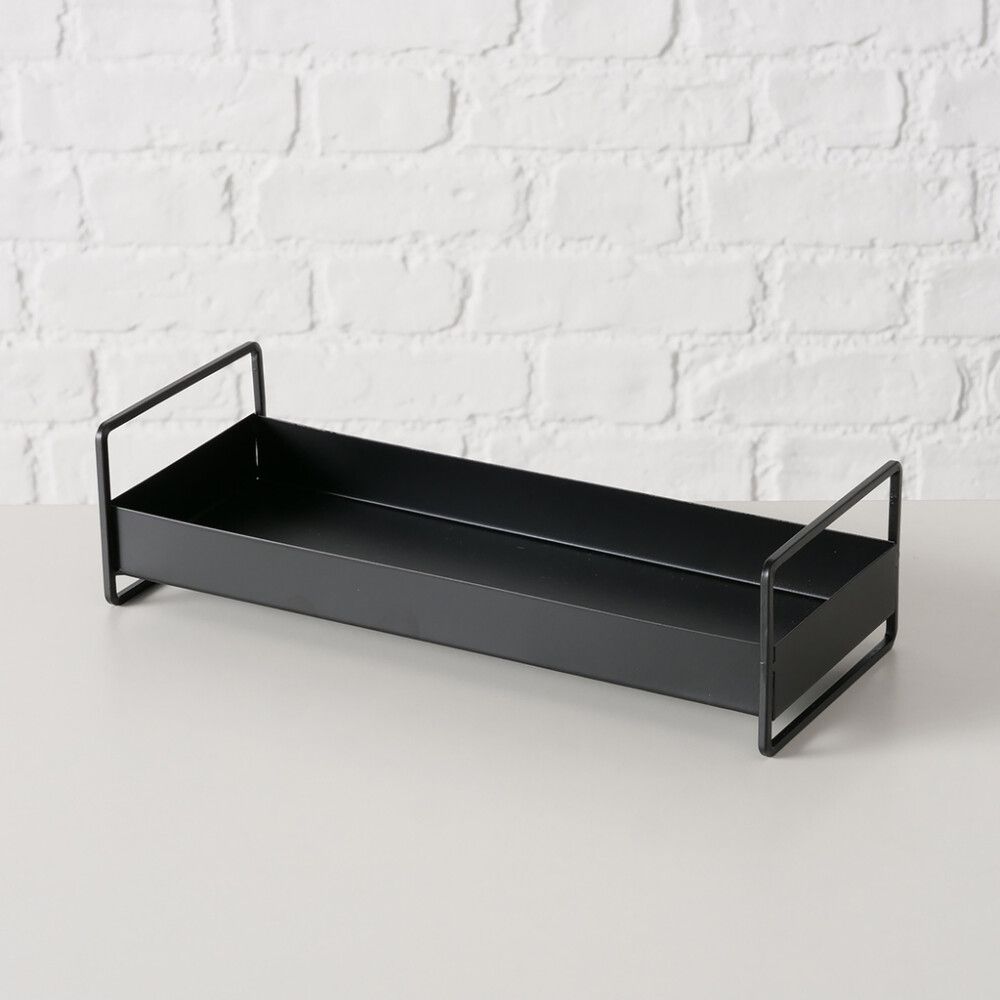 Tarjotin Boltze Wolga musta 30,5 x 12 x 8 cm