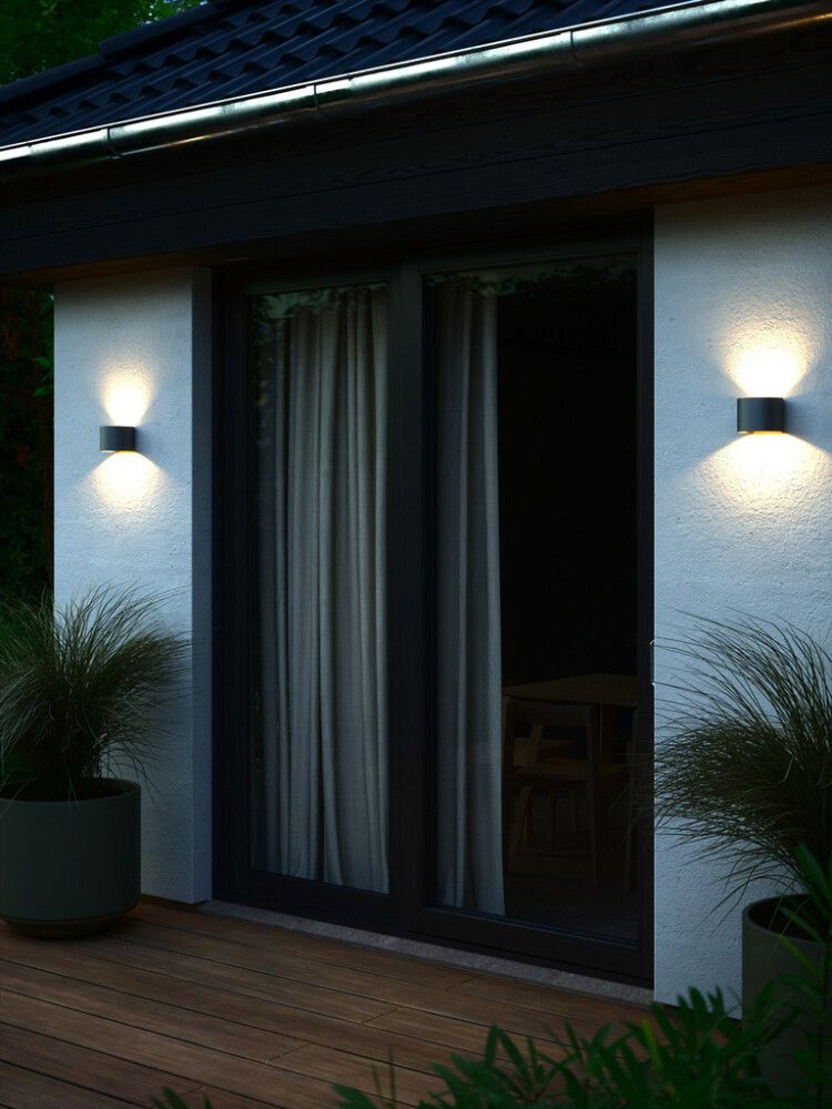 Seinävalaisin Nordlux Milda Antrasiitti