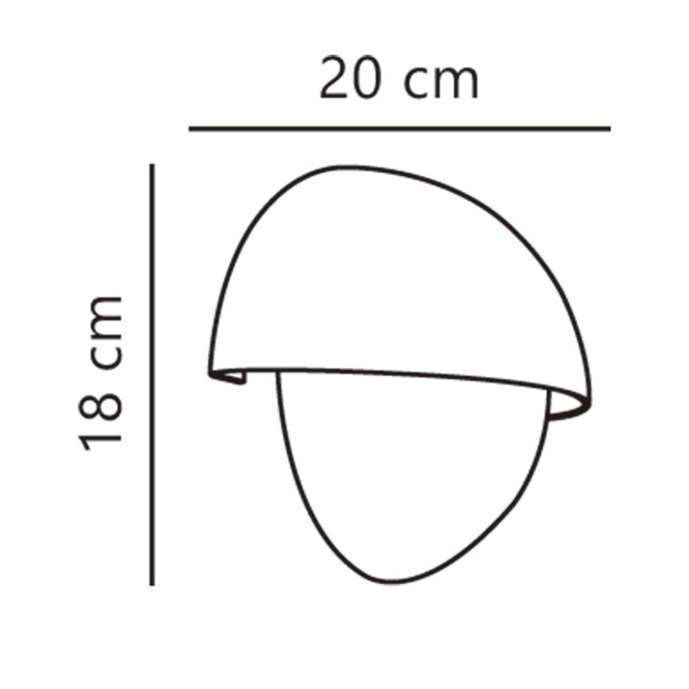 Seinävalaisin Nordlux Scorpius musta E14 20 x 18 cm IP44