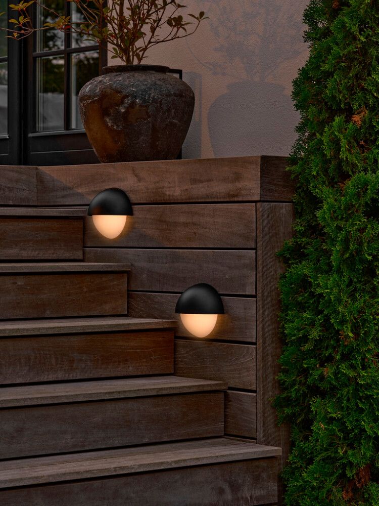 Seinävalaisin Nordlux Scorpius musta E14 20 x 18 cm IP44