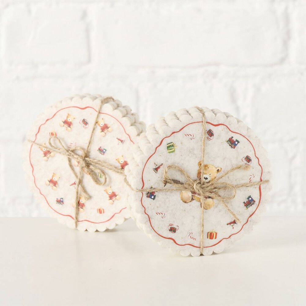 Lasinalusta Boltze Nallekarhu 4 kpl 10 cm