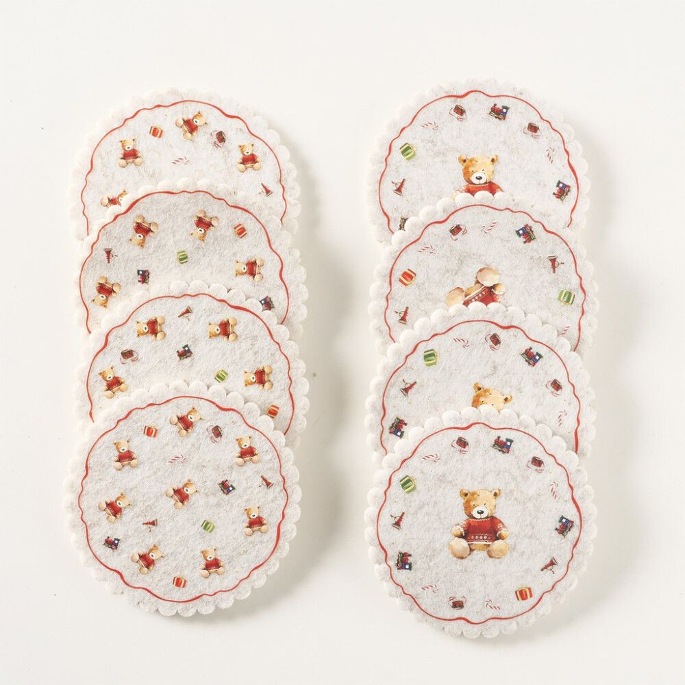 Lasinalusta Boltze Nallekarhu 4 kpl 10 cm