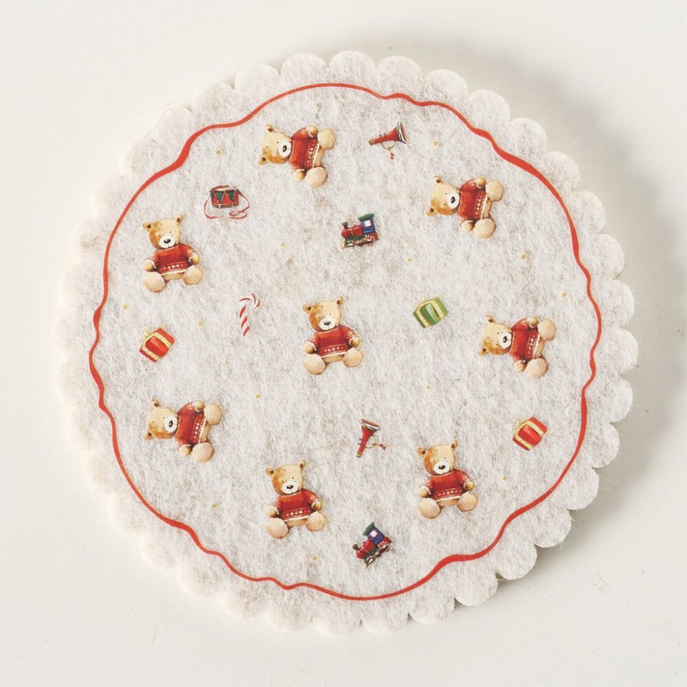 Lasinalusta Boltze Nallekarhu 4 kpl 10 cm