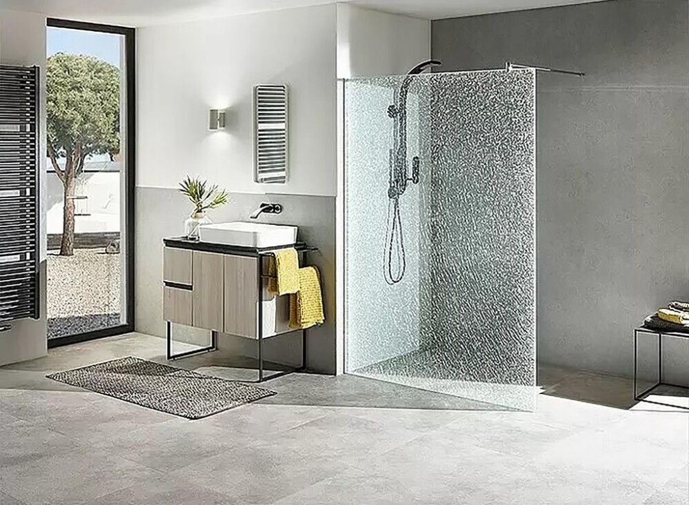 Walk-in suihkuseinä Camargue crash glass S63 85 cm