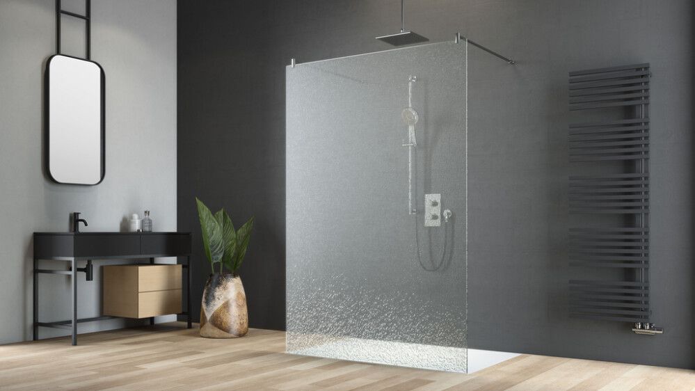 Walk-in suihkuseinä Camargue crash glass S63 85 cm