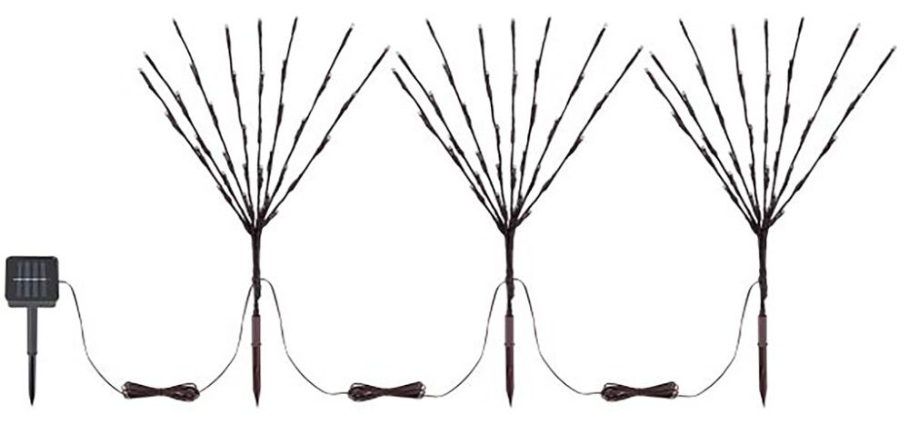 Solar Valosarja Globo 3-osainen Ruskea 62 cm