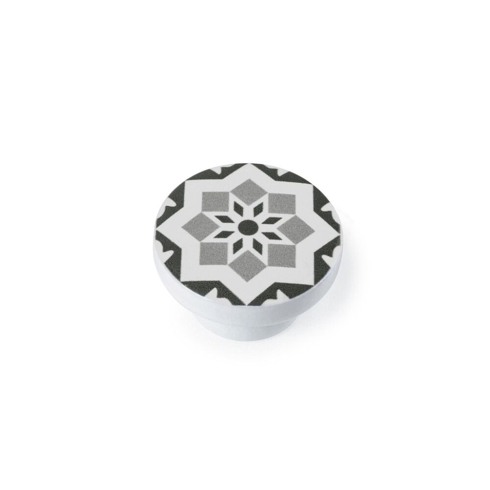 Nuppi REI harmaa/valkoinen 32 mm