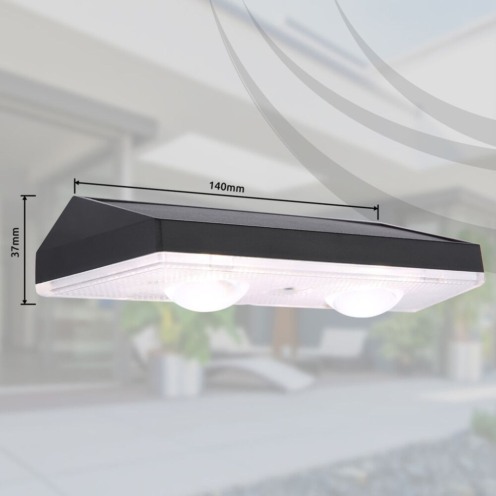 Solar seinävalaisin Globo musta