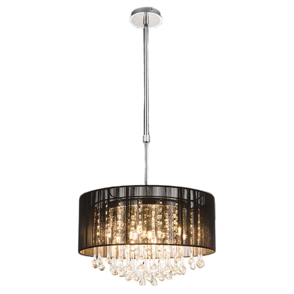 Riippuvalaisin Globo Bagana kromi Ø 50 cm