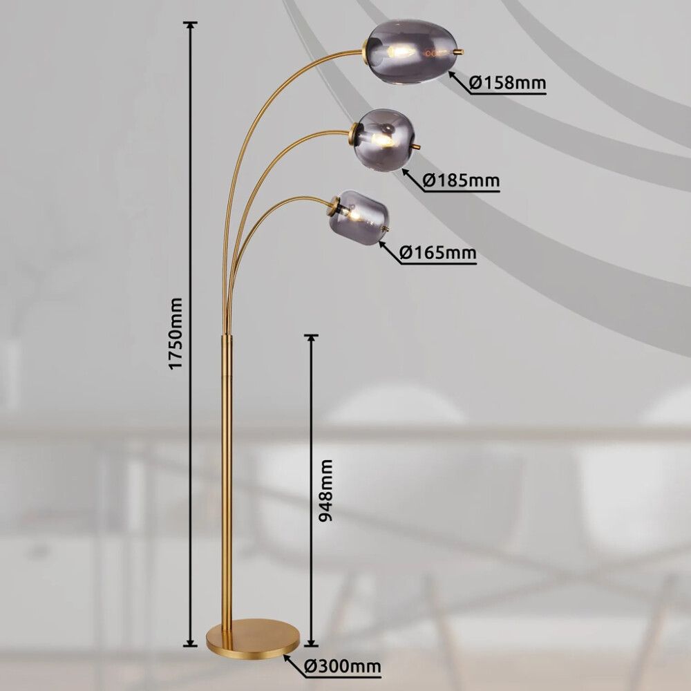 Lattiavalaisin Globo Blacky 3-os 175 cm Messinki