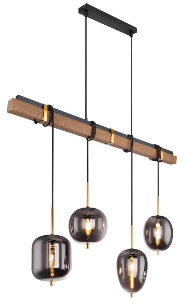 Riippuvalaisin Globo Blacky 4-os musta/puu