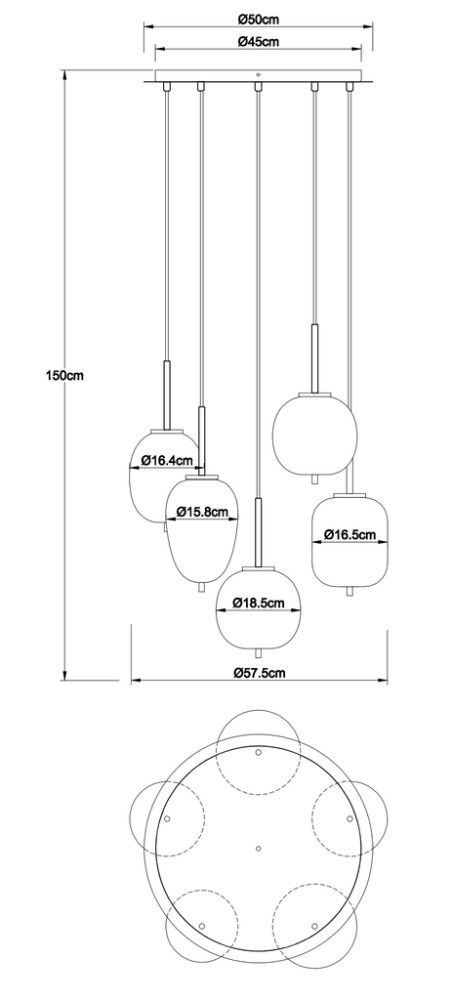 Riippuvalaisin Globo Blacky 5-os musta