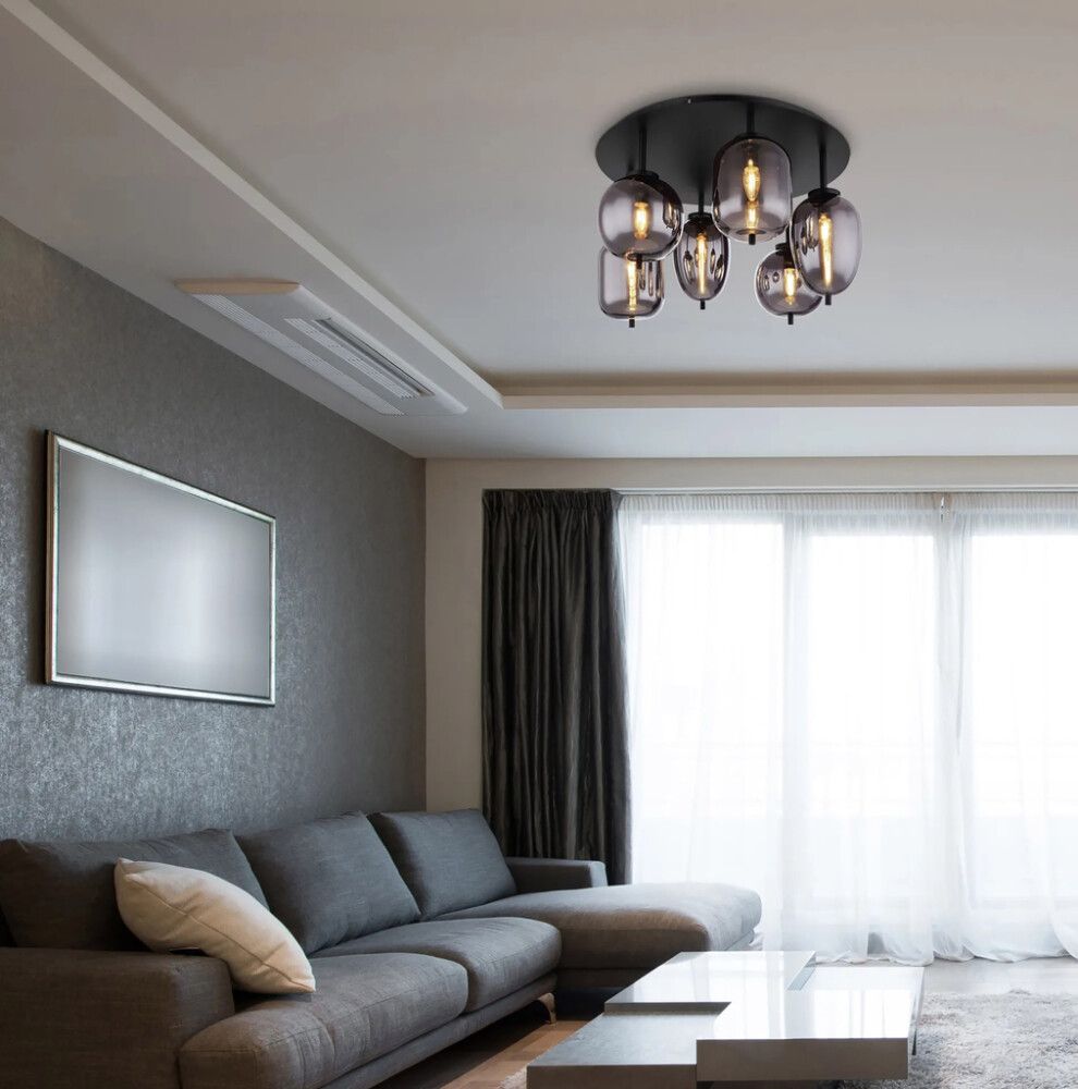 Kattovalaisin Globo Blacky 6-os Ø 65 cm Musta