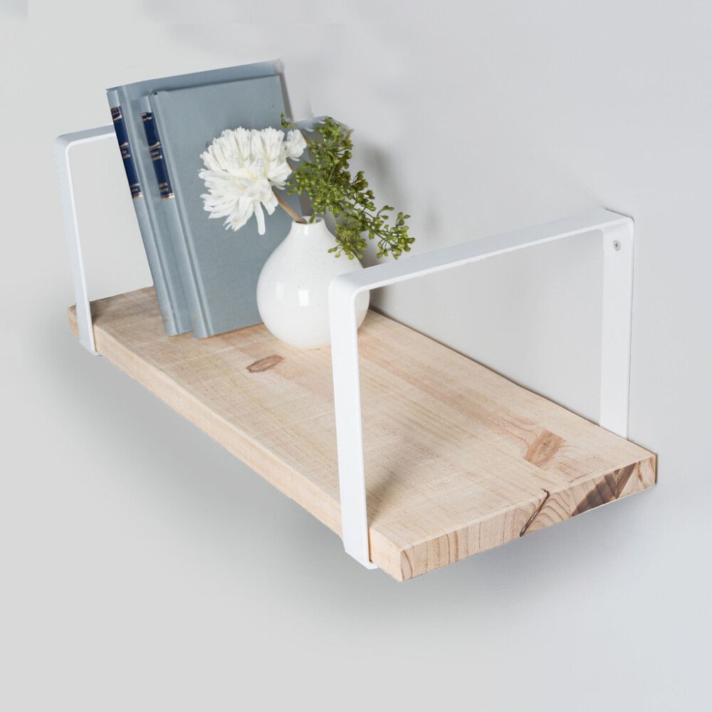 Hyllynkannatin REI 26 x 26 x 3 cm valkoinen