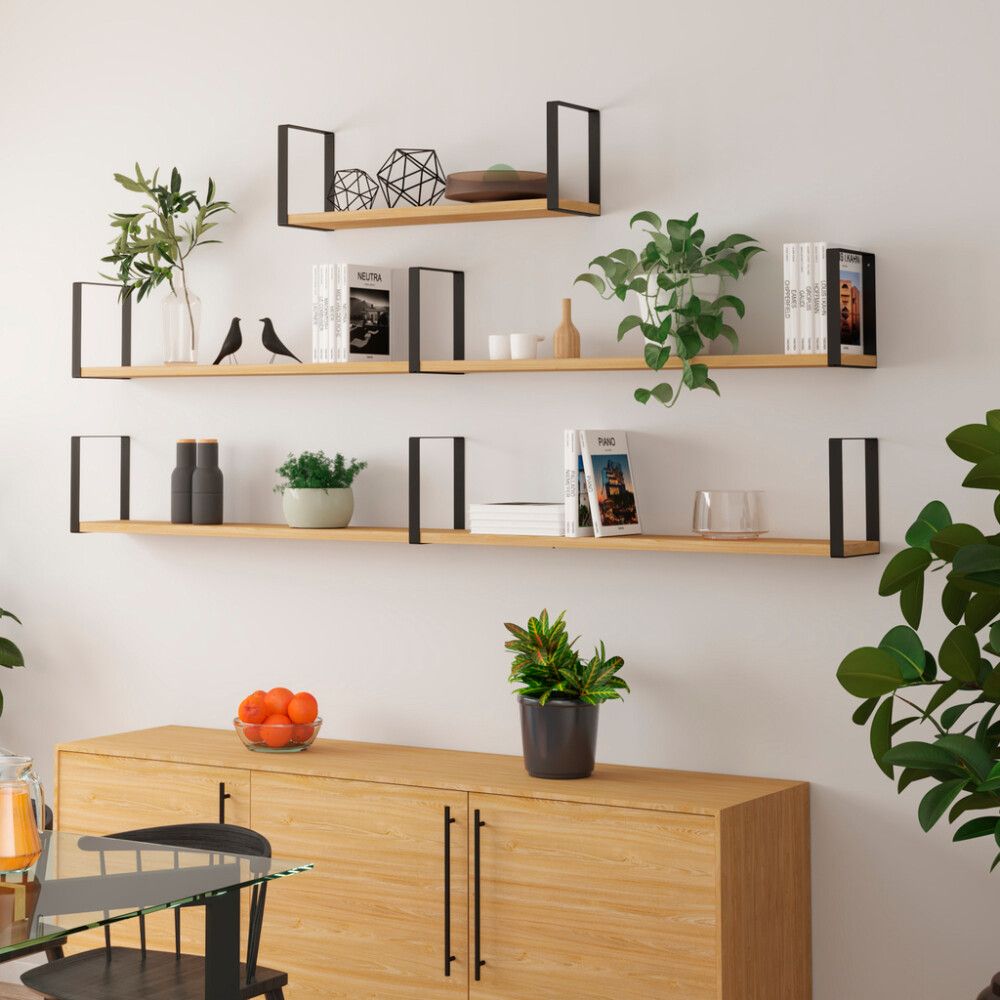 Hyllynkannatin REI 31 x 21 x 3 cm musta