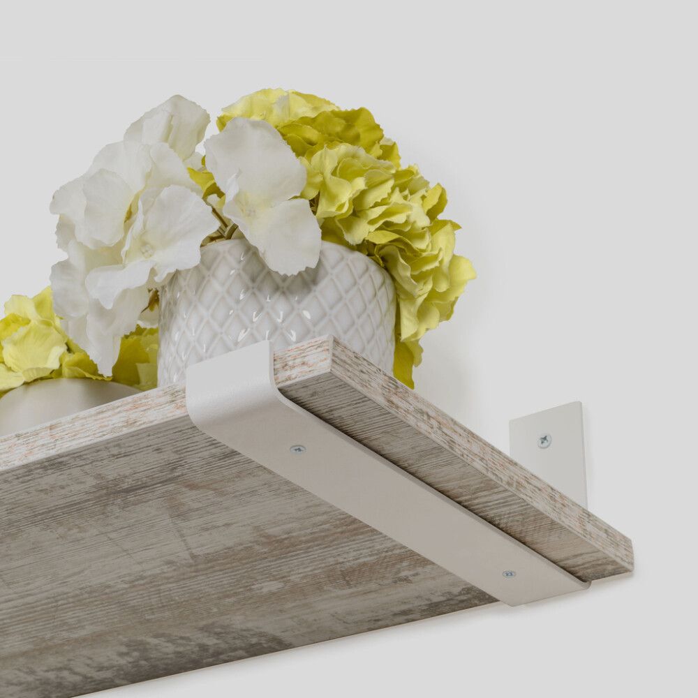 Hyllynkannatin REI 21,1 x 10,3 x 4 cm valkoinen