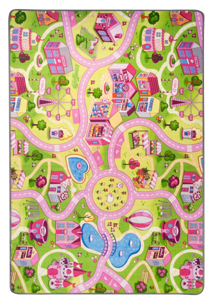 Liikennematto Sweet Town 140 x 200 cm