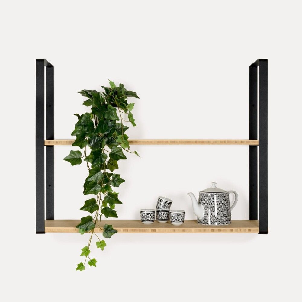 Hyllynkannatin REI 60,8 x 21 x 3 cm musta