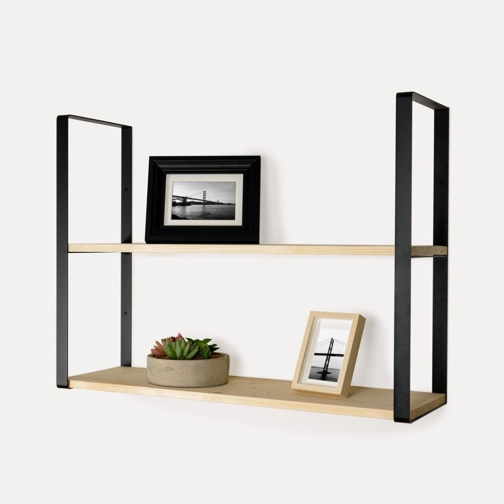 Hyllynkannatin REI 60,8 x 26 x 3 cm musta