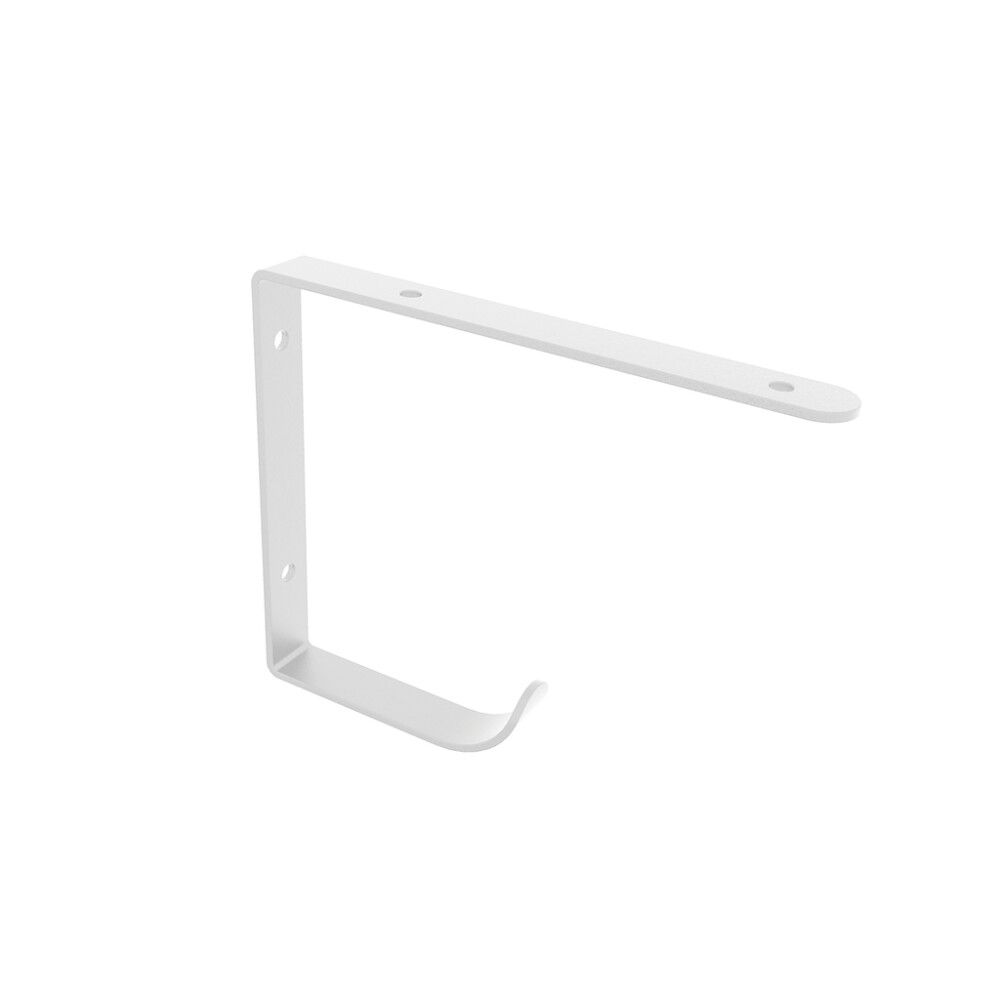 Hyllynkannatin REI 18 x 14,5 x 2 cm koukulla valkoinen