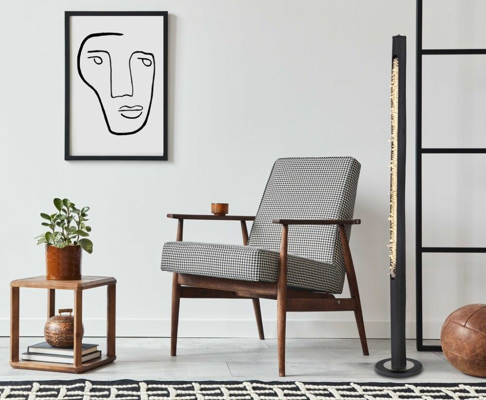 Lattiavalaisin Globo Felicitas 150 cm Musta