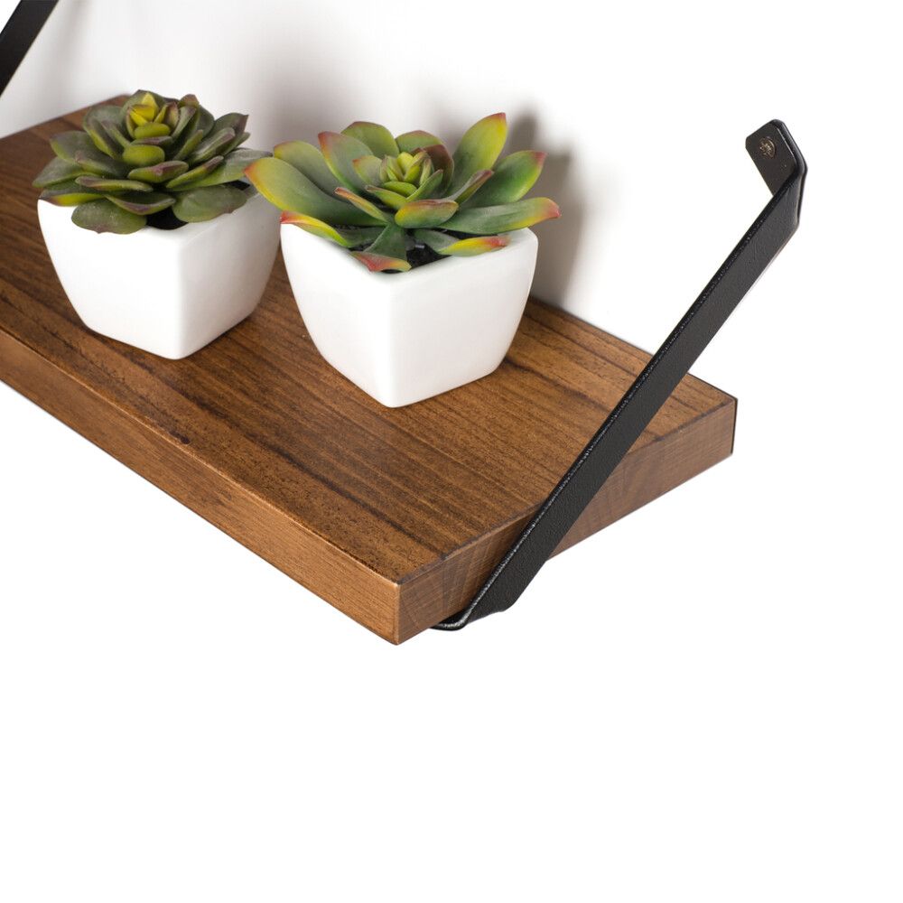 Hyllynkannatin REI 23,8 x 3,8 x 2 cm musta