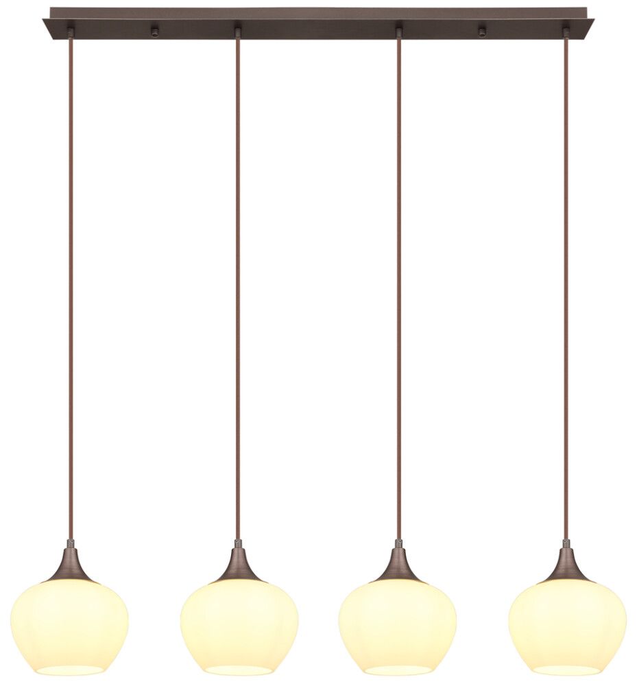 Riippuvalaisin Globo Maxy 4-os kahvi/opaalilasi 100 cm