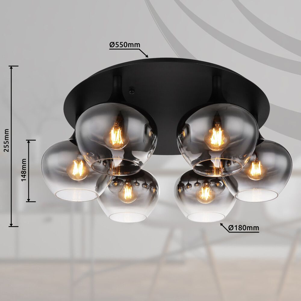 Kattovalaisin Globo Maxy 6-os Ø 65 cm